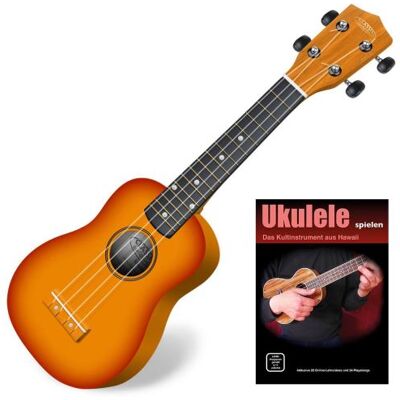 Classic Cantabile Soprano US-100 SB Ukulélé sunburst - Publicité Classic Cantabile Soprano US-100 SB Ukulélé sunburst - Publicité
