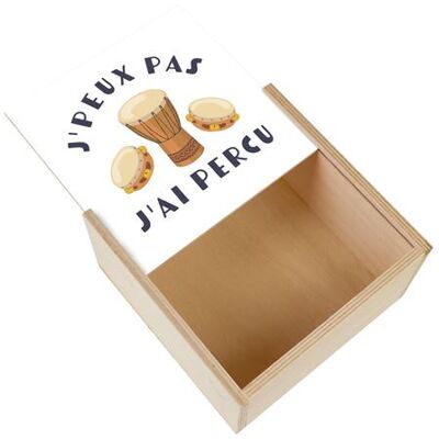 Non communiqué Boite Coffret en Bois - Fabulous - J'peux pas j'ai Percu (11 x 11 x 3,5 cm) Multicolore - Publicité Non communiqué Boite Coffret en Bois - Fabulous - J'peux pas j'ai Percu (11 x 11 x 3,5 cm) Multicolore - Publicité