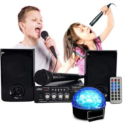 Non communiqué Kit Karaoké Party Sound & Light PARTY-KA100, USB SD et Bluetooth - Publicité Non communiqué Kit Karaoké Party Sound & Light PARTY-KA100, USB SD et Bluetooth - Publicité
