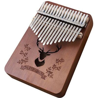 Générique Pouce Piano,Kalimba 17 touches En Acajou Bois Massif Type Cerf de forêt - Publicité Générique Pouce Piano,Kalimba 17 touches En Acajou Bois Massif Type Cerf de forêt - Publicité