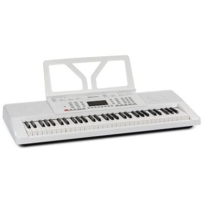 Schubert Etude 61 MK II Clavier d'apprentissage 61 touches dynamiques - 300 sons & 300 rythmes - Ecran LED - Blanc Blanc - Publicité Schubert Etude 61 MK II Clavier d'apprentissage 61 touches dynamiques - 300 sons & 300 rythmes - Ecran LED - Blanc Blanc - Publicité