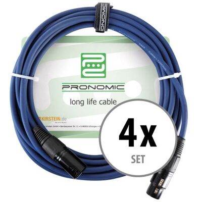 Pronomic Stage DMX3-10 câble DMX 10 m, lot de 4 - Publicité Pronomic Stage DMX3-10 câble DMX 10 m, lot de 4 - Publicité