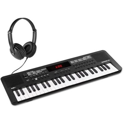 Non communiqué Max Rhapsody49 - Clavier Électronique 49 Touches avec Casque Audio, Idéal Débutant – Clavier MIDI Noir - Publicité Non communiqué Max Rhapsody49 - Clavier Électronique 49 Touches avec Casque Audio, Idéal Débutant – Clavier MIDI Noir - Publicité