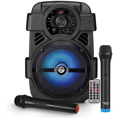 MyDeejay - SONIC 08 - 400W - 2 Micros Sans Fil - Haut-parleur - Publicité MyDeejay - SONIC 08 - 400W - 2 Micros Sans Fil - Haut-parleur - Publicité