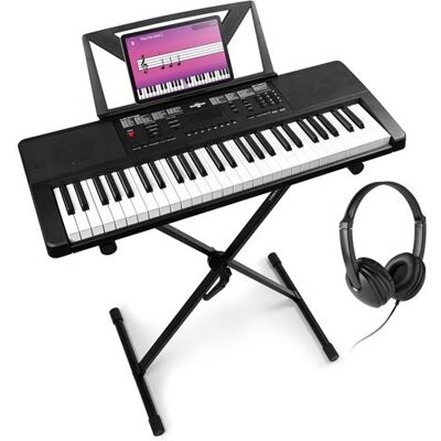 Non communiqué Max Rhapsody54 - Clavier Électronique 54 Touches avec Casque Audio et Stand, Idéal Débutant – Clavier MIDI Noir - Publicité Non communiqué Max Rhapsody54 - Clavier Électronique 54 Touches avec Casque Audio et Stand, Idéal Débutant – Clavier MIDI Noir - Publicité
