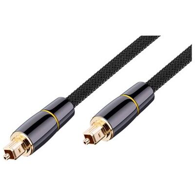 Non communiqué Câble Audio Optique en Nylon Tressé avec Connecteurs Plaqués Or 2m Avizar Noir Noir - Publicité Non communiqué Câble Audio Optique en Nylon Tressé avec Connecteurs Plaqués Or 2m Avizar Noir Noir - Publicité