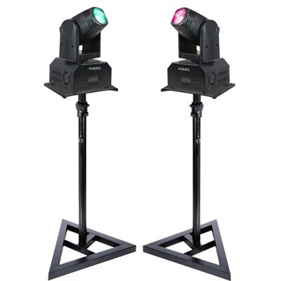 Non communiqué Pack 2 Lyres DMX LED RGB Ibiza Light LMH250-RC 10W Spot - 2 pieds Supports SST02 - Soirée DJ Fête Anniversaire Professionnel Noir - Publicité Non communiqué Pack 2 Lyres DMX LED RGB Ibiza Light LMH250-RC 10W Spot - 2 pieds Supports SST02 - Soirée DJ Fête Anniversaire Professionnel Noir - Publicité