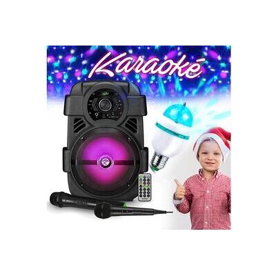 Non communiqué Karaoké enfant 400w - à led karaoké sono dj batterie - usb/bluetooth + microphones, diams, noël, cadeaux, anniversaire - Publicité Non communiqué Karaoké enfant 400w - à led karaoké sono dj batterie - usb/bluetooth + microphones, diams, noël, cadeaux, anniversaire - Publicité