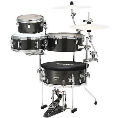 Tama Cocktail Jam CJB46C-MGD Midnight Gold Sparkle - Batterie acoustique 4 fûts ( sans cymbales ) - Publicité Tama Cocktail Jam CJB46C-MGD Midnight Gold Sparkle - Batterie acoustique 4 fûts ( sans cymbales ) - Publicité