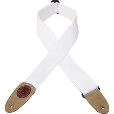 Levys 5 CM Coton avec Logo Levy's en Cuir White Sangles et courroies - Publicité Levys 5 CM Coton avec Logo Levy's en Cuir White Sangles et courroies - Publicité
