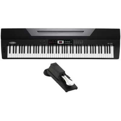 Classic Cantabile SP-150 BK piano de scène noir SET y compris la pédale - Publicité Classic Cantabile SP-150 BK piano de scène noir SET y compris la pédale - Publicité