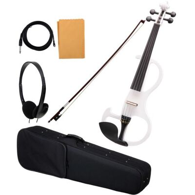Classic Cantabile EV-90WH 4/4 violon électrique blanc - Publicité Classic Cantabile EV-90WH 4/4 violon électrique blanc - Publicité