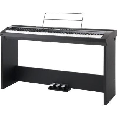 Classic Cantabile SP-150 BK piano de scène noir SET complet y compris le meuble - Publicité Classic Cantabile SP-150 BK piano de scène noir SET complet y compris le meuble - Publicité