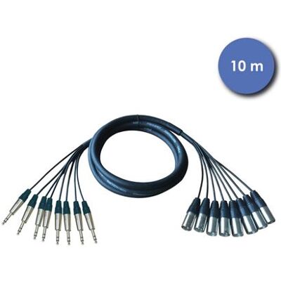 Non communiqué Power Acoustics Cab 2226 - Octopaires 10m - XLR 3 PIN Mâle - JACK STEREO Mâle - Publicité Non communiqué Power Acoustics Cab 2226 - Octopaires 10m - XLR 3 PIN Mâle - JACK STEREO Mâle - Publicité