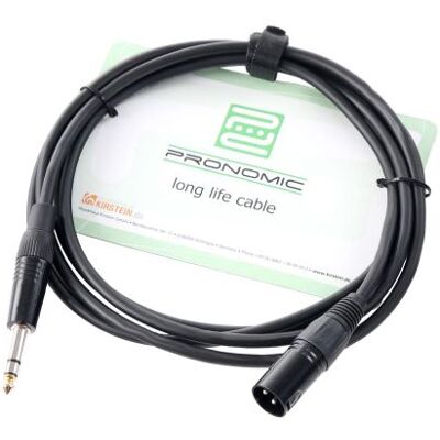 Câble audio Pronomic JXM-2,5 TRS XLR - Câble - Publicité Câble audio Pronomic JXM-2,5 TRS XLR - Câble - Publicité