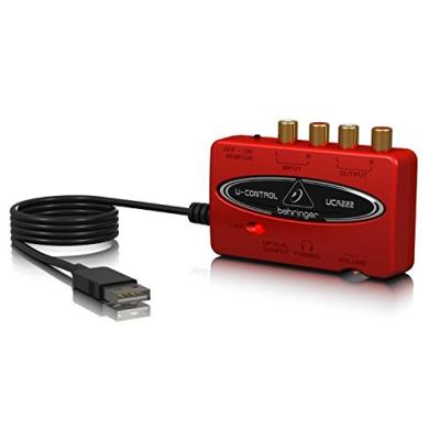 Behringer UCA222 Interface audio USB rouge - Publicité Behringer UCA222 Interface audio USB rouge - Publicité