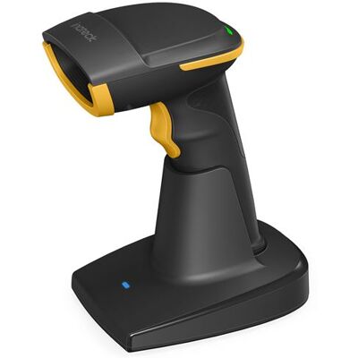 Inateck Lecteur de Code Barres 2D 1D QR sans Fil, Bluetooth 5.0, Scanner Codes sur l'écran, avec Base Intelligente - Publicité Inateck Lecteur de Code Barres 2D 1D QR sans Fil, Bluetooth 5.0, Scanner Codes sur l'écran, avec Base Intelligente - Publicité