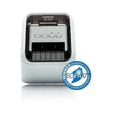 Brother QL-800 - Imprimante d'étiquettes - deux couleurs (monochrome) - thermique direct - rouleau (6,2 cm) - 300 x 600 ppp - jusqu'à 148 mm/sec - USB 2.0, hôte USB - outil de coupe - Publicité Brother QL-800 - Imprimante d'étiquettes - deux couleurs (monochrome) - thermique direct - rouleau (6,2 cm) - 300 x 600 ppp - jusqu'à 148 mm/sec - USB 2.0, hôte USB - outil de coupe - Publicité