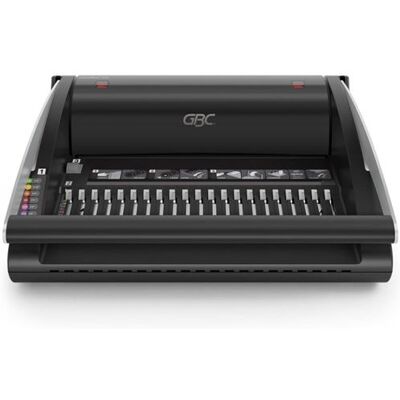 GBC CombBind 200 - Machine à relier - peigne - diamètre max. : 38 mm - perforation : 20 feuilles - reliure : 330 feuilles Noir - Publicité GBC CombBind 200 - Machine à relier - peigne - diamètre max. : 38 mm - perforation : 20 feuilles - reliure : 330 feuilles Noir - Publicité