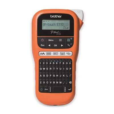 Brother PTE110U1 Noir, Orange Noir - Publicité Brother PTE110U1 Noir, Orange Noir - Publicité