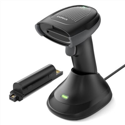 Inateck Lecteur Code Barre sans Fil 2D – 2 Batteries 2000 mAh, Base de Charge, Bluetooth/USB, Affichage Énergie - Publicité Inateck Lecteur Code Barre sans Fil 2D – 2 Batteries 2000 mAh, Base de Charge, Bluetooth/USB, Affichage Énergie - Publicité