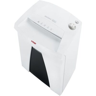 HSM SECURIO B34 - Destructeur de documents - coupe droite - 5.8 mm - P-2, O-2, T-2, E-2 Blanc - Publicité HSM SECURIO B34 - Destructeur de documents - coupe droite - 5.8 mm - P-2, O-2, T-2, E-2 Blanc - Publicité