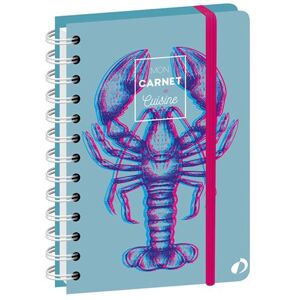 Carnet de cuisine spiralé avec élastique Quo Vadis Homard Papier Clairefontaine blanc 15 x 21 cm Multicolore - Publicité Carnet de cuisine spiralé avec élastique Quo Vadis Homard Papier Clairefontaine blanc 15 x 21 cm Multicolore - Publicité