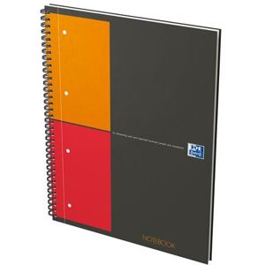 Cahier à spirale de 160 pages A4 Oxford Notebook International 29,5 x 23 cm Noir Noir - Publicité Cahier à spirale de 160 pages A4 Oxford Notebook International 29,5 x 23 cm Noir Noir - Publicité