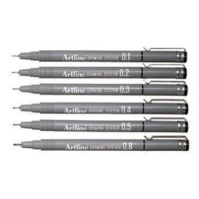 IDC Feutre à dessin et esquisse Artline calibre 0,4 mm noir Noir - Publicité IDC Feutre à dessin et esquisse Artline calibre 0,4 mm noir Noir - Publicité