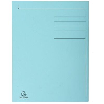 EXACOMPTA Chemise imprimée Foldyne 300, A4, bleu pastel Bleu - Publicité EXACOMPTA Chemise imprimée Foldyne 300, A4, bleu pastel Bleu - Publicité