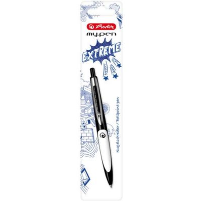 Non communiqué herlitz Stylo à bille rétractable my.pen, noir/blanc - Publicité Non communiqué herlitz Stylo à bille rétractable my.pen, noir/blanc - Publicité