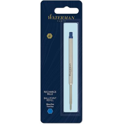 Non communiqué WATERMAN recharge bille , pointe fine, bleue, blister X 1 - Publicité Non communiqué WATERMAN recharge bille , pointe fine, bleue, blister X 1 - Publicité