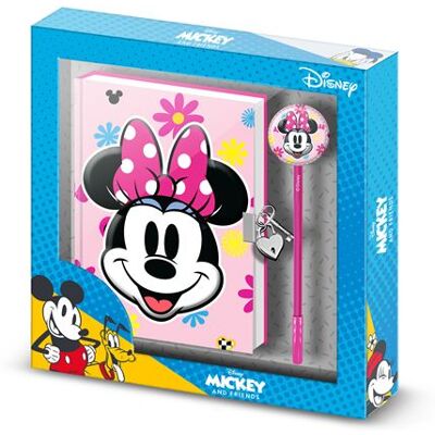 Non communiqué Journal avec Chaîne + Stylo Fa - Disney Minnie Mouse Floral - Rose - Taille Unique Rose - Publicité Non communiqué Journal avec Chaîne + Stylo Fa - Disney Minnie Mouse Floral - Rose - Taille Unique Rose - Publicité
