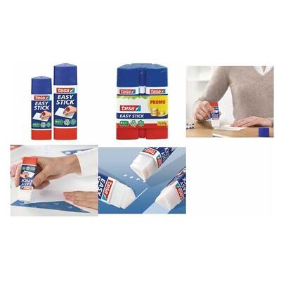 tesa ecoLogo Easy Stick Bâton de colle, sans solvant, 25 g - Publicité tesa ecoLogo Easy Stick Bâton de colle, sans solvant, 25 g - Publicité