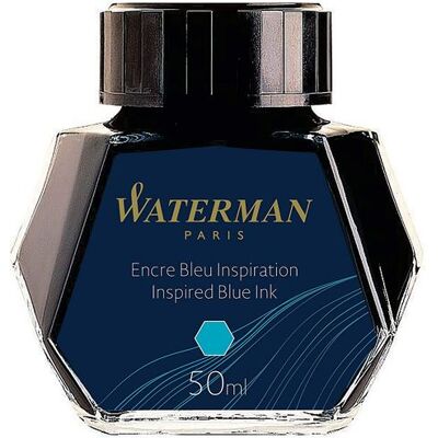 WATERMAN encre pour Stylo plume, couleur Bleu Inspiration, flacon 50 ml Bleu Inspiration - Publicité WATERMAN encre pour Stylo plume, couleur Bleu Inspiration, flacon 50 ml Bleu Inspiration - Publicité