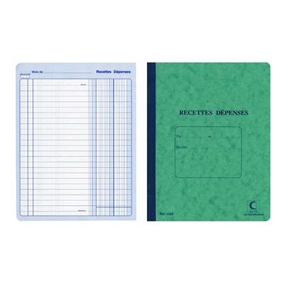 Non communiqué ELVE Cahier piqué 'Recettes - Dépenses', 220 x 170 mm - Publicité Non communiqué ELVE Cahier piqué 'Recettes - Dépenses', 220 x 170 mm - Publicité