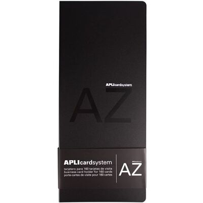 Non communiqué Porte-cartes de visite noir 160 cartes 120x275mm Apli Noir - Publicité Non communiqué Porte-cartes de visite noir 160 cartes 120x275mm Apli Noir - Publicité