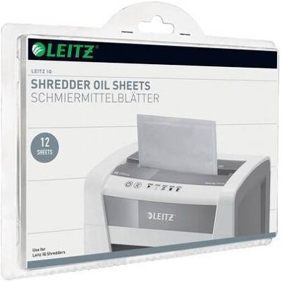 Non communiqué Leitz IQ - Feuilles lubrifiantes pour déchiqueteuse - blanc (pack de 12) Blanc - Publicité Non communiqué Leitz IQ - Feuilles lubrifiantes pour déchiqueteuse - blanc (pack de 12) Blanc - Publicité