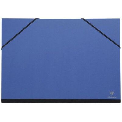 Carton à dessin coloré Clairefontaine avec fermeture à élastique - 26x33cm - Lot de 10 - Publicité Carton à dessin coloré Clairefontaine avec fermeture à élastique - 26x33cm - Lot de 10 - Publicité