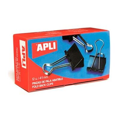 Non communiqué Boîte de 12 pinces à clip 41mm en métal - Apli - Publicité Non communiqué Boîte de 12 pinces à clip 41mm en métal - Apli - Publicité