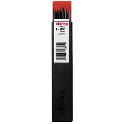rOtring Recharge mines rOtring 300, 2,0 mm - HB, étui de 12 mines - Publicité rOtring Recharge mines rOtring 300, 2,0 mm - HB, étui de 12 mines - Publicité