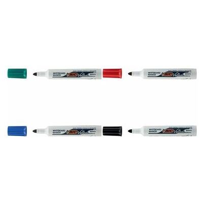 BIC Marqueur pour tableau blanc Velleda 1711, pointe ogive, Noir - Publicité BIC Marqueur pour tableau blanc Velleda 1711, pointe ogive, Noir - Publicité