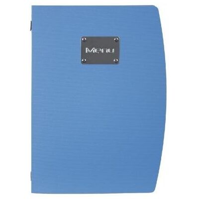 Materiel Ch Pro Protège-menu en plastique Rio Securit bleu - Format A4 - Plastique Bleu - Publicité Materiel Ch Pro Protège-menu en plastique Rio Securit bleu - Format A4 - Plastique Bleu - Publicité