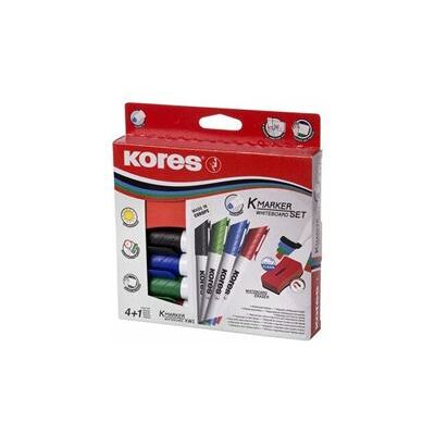Non communiqué Kores kit de marqueurs pour tableau blanc, 4 marqueurs + - Publicité Non communiqué Kores kit de marqueurs pour tableau blanc, 4 marqueurs + - Publicité