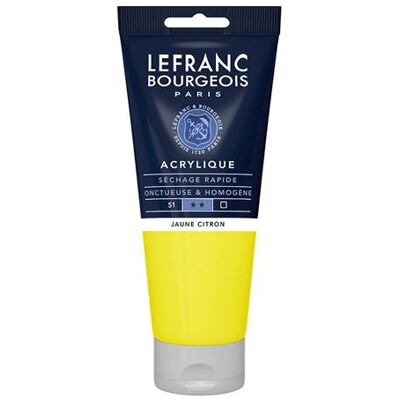 Peinture acrylique Lefranc Bourgeois 300377 - Bonne couvrance & couleurs vives - Publicité Peinture acrylique Lefranc Bourgeois 300377 - Bonne couvrance & couleurs vives - Publicité