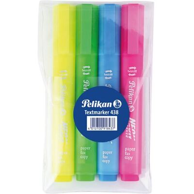 Pelikan büro Pelikan Surligneur 438 Neon, étui de 4 - Publicité Pelikan büro Pelikan Surligneur 438 Neon, étui de 4 - Publicité