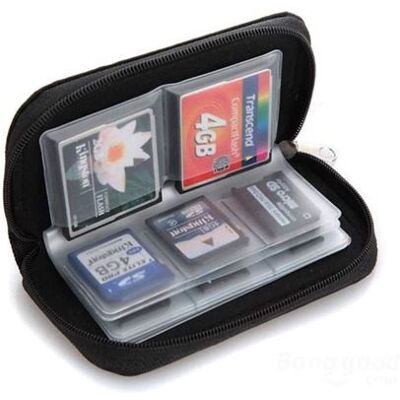 Non communiqué Vingt pièces Pochette Sac de Rangement et Transport Romme pour Cartes mémoires Carte SD avec 8 Feuilles 22 Pochettes - Publicité Non communiqué Vingt pièces Pochette Sac de Rangement et Transport Romme pour Cartes mémoires Carte SD avec 8 Feuilles 22 Pochettes - Publicité