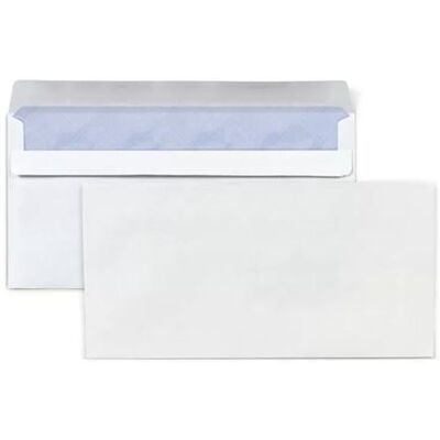 Non communiqué 500 enveloppes blanches en papier - 11 x 22 cm Blanc - Publicité Non communiqué 500 enveloppes blanches en papier - 11 x 22 cm Blanc - Publicité