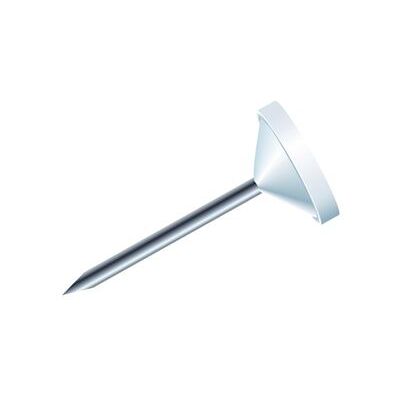 Exacompta Boîte de 100 épingles à tête plate 5mm Blanc Blanc - Publicité Exacompta Boîte de 100 épingles à tête plate 5mm Blanc Blanc - Publicité
