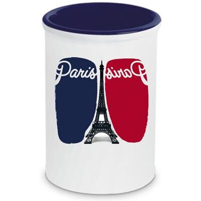 Générique CBKREATION Pot à stylos en céramique Tour Eiffel Cbkreation Dim : H 13 cm Diam 9 cm - Publicité Générique CBKREATION Pot à stylos en céramique Tour Eiffel Cbkreation Dim : H 13 cm Diam 9 cm - Publicité
